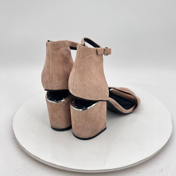 Alexander Wang Women Size EU 36 US 6 Tan Suede Abby Ankle Strap Heel Shoes - Picture 4 of 15